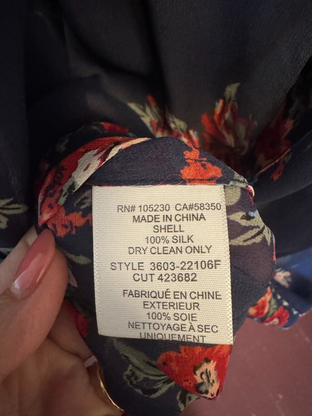 Joie Silk Floral Blouse - Picture 5 of 5